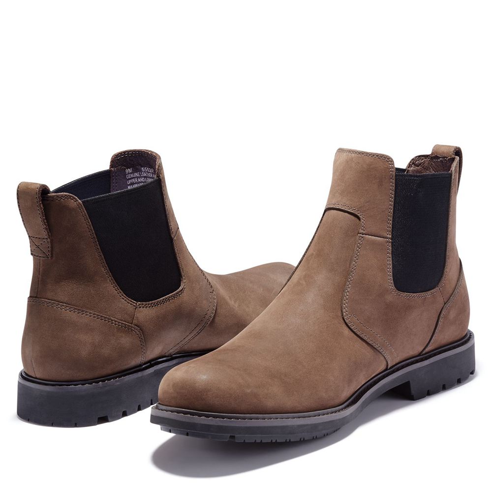 Timberland Chelsea Μποτακια Ανδρικα Καφε - Stormbuck - Greece 3065419-JV